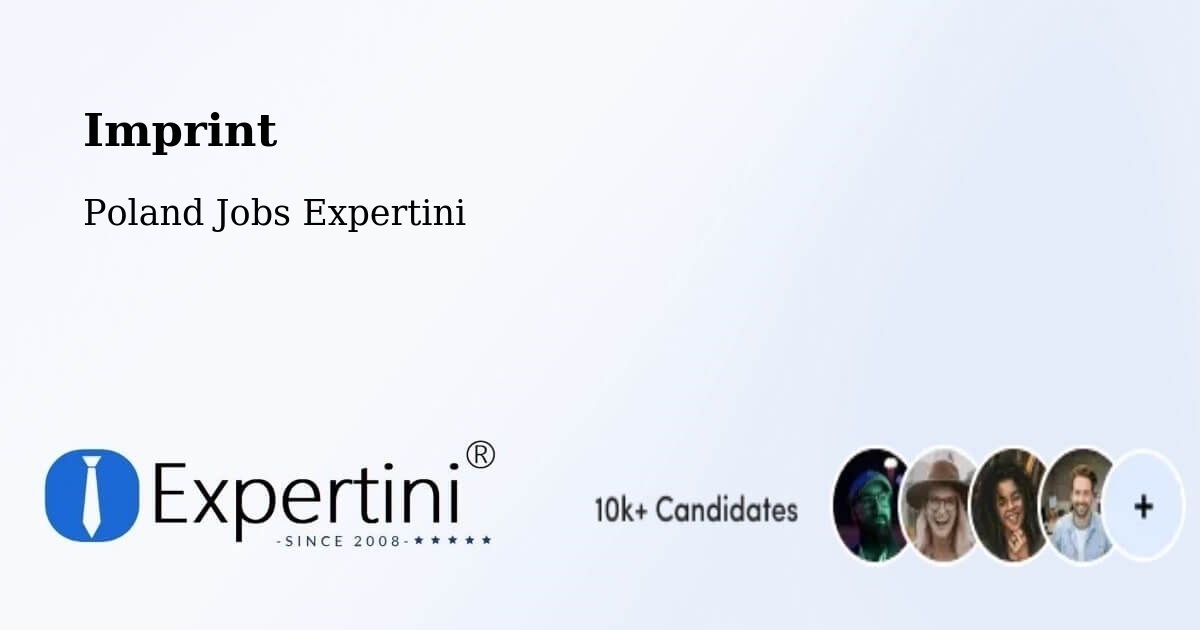 Imprint – Wodzisław - Poland Jobs Expertini
